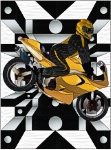 Stained Glass Pattern-Modern Biker